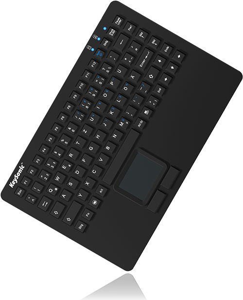 KeySonic KSK-5230IN Industrial Keyboard USB QWERTY US Layout - Waterproof - Black