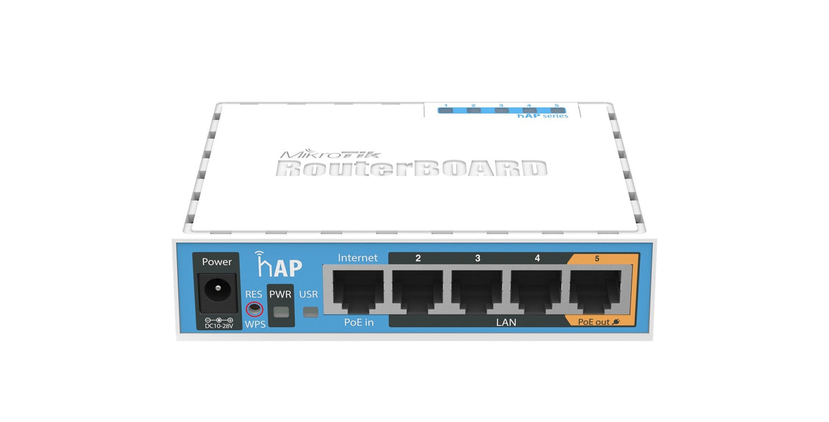 MikroTik hAP Wireless Router - 4-Port Switch 2.4 GHz - RB951Ui-2nD