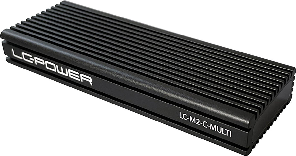 LC Power LC-M2-C-MULTI - M.2 NVMe Enclosure - USB 3.2 (Gen 2) - Black