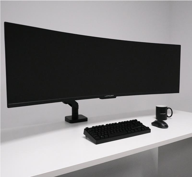 LC-Power LC-EQ-A49B Flat Screen Desk Mount 124.5 cm (49") Black