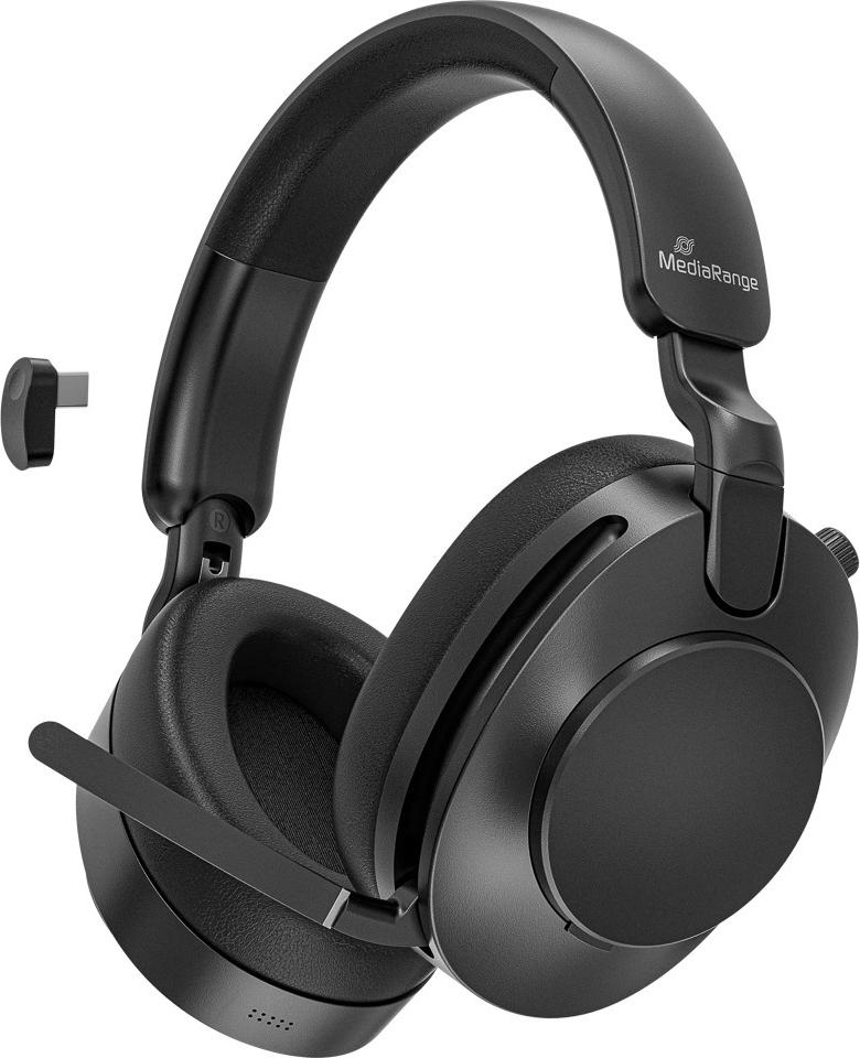 MediaRange Over-Ear Hybrid ANC Headphones with Microphone Arm 800mAh - MROS308