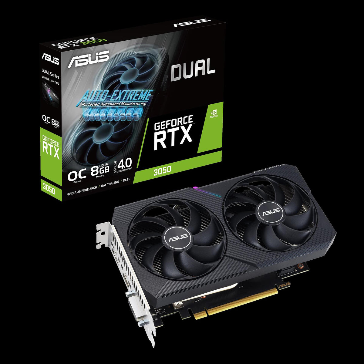 ASUS Dual GeForce RTX 3050 8GB GDDR6 | Model 90YV0GH6-M0NA00