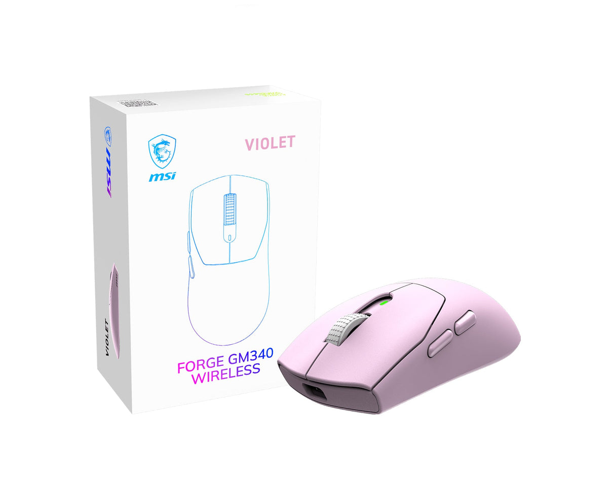 MSI FORGE GM340 W VIOLET Gaming Mouse