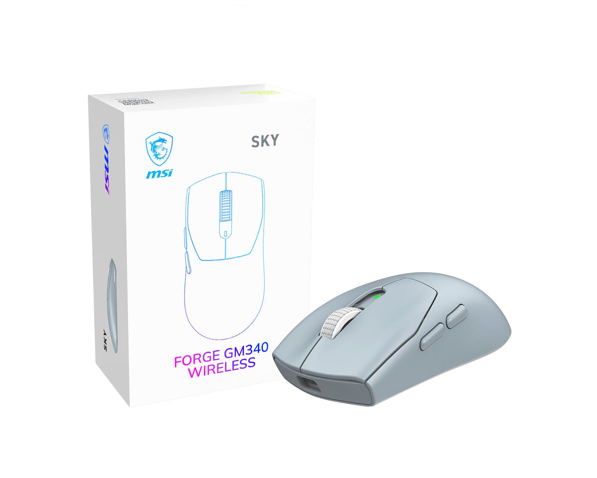 MSI FORGE GM340 W SKY Gaming Mouse (S12-4301770-HH9)