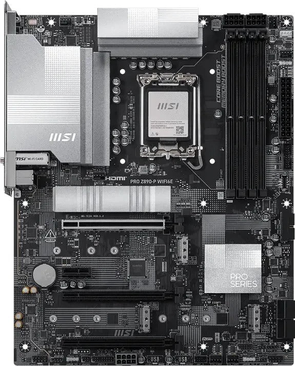 MSI PRO Z890-P WIFI6E Motherboard LGA 1851 ATX DDR5