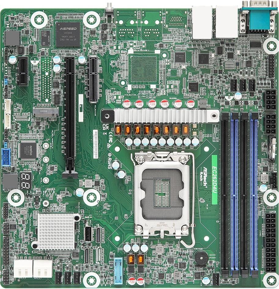 Asrock EC262D4U Intel C262 LGA 1700 Micro ATX Motherboard - EC262D4U