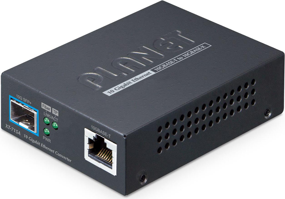 PLANET 10GBASE-T to 10GBASE-X SFP+ Media Converter Copper Port - XT-715A