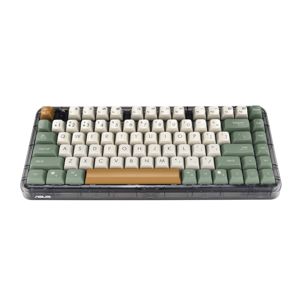 ASUS Jelly75 KD201/MK-WH/GE/83 Universal USB + RF Wireless + Bluetooth Keyboard, Multicolour