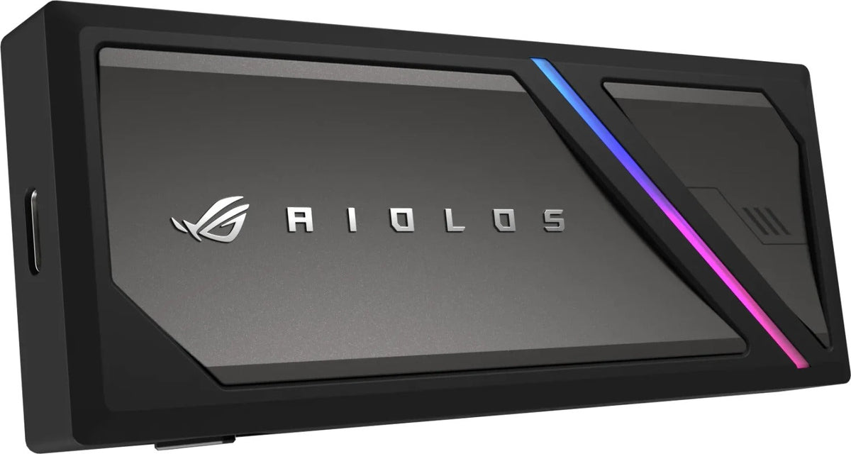 ASUS ROG Strix Aiolos SSD Enclosure - USB-C 3.2 Gen 2x2 20 Gbit/s - M.2 NVMe - Black