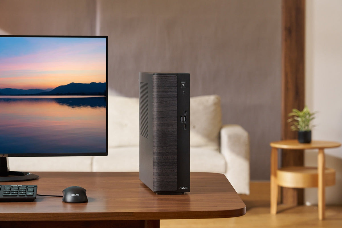 ASUS V500 SFF Intel Core 5 210H 16 GB DDR5-SDRAM 1 TB SSD Windows 11 Home PC Black, Wood