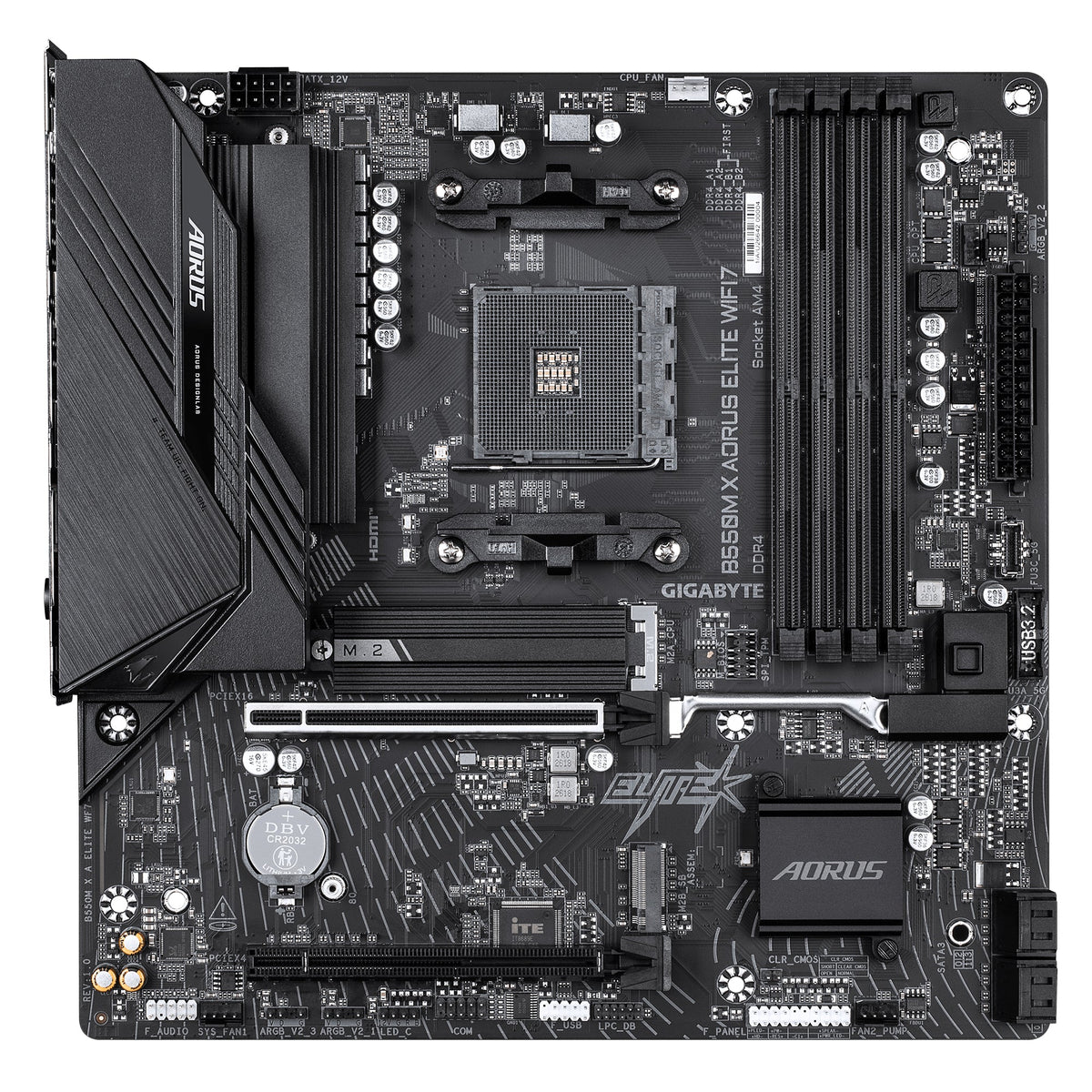 GIGABYTE B550M X AORUS ELITE WIFI7 Motherboard Socket AM4 Model 601796