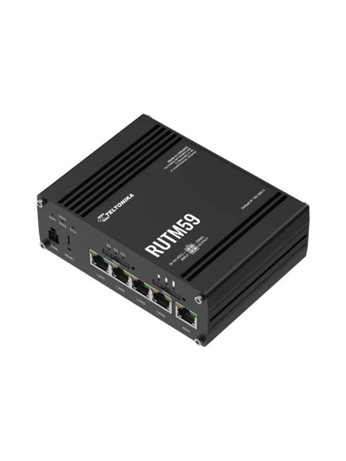 Teltonika RUTM59 5 G Wireless Router WWAN 4-Port Gigabit Switch DIN Rail