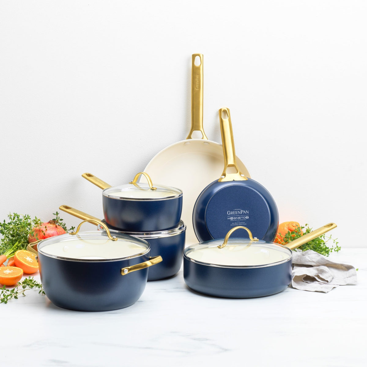 GreenPan Padova Reserve 6-Piece Cookware Set - Blue
