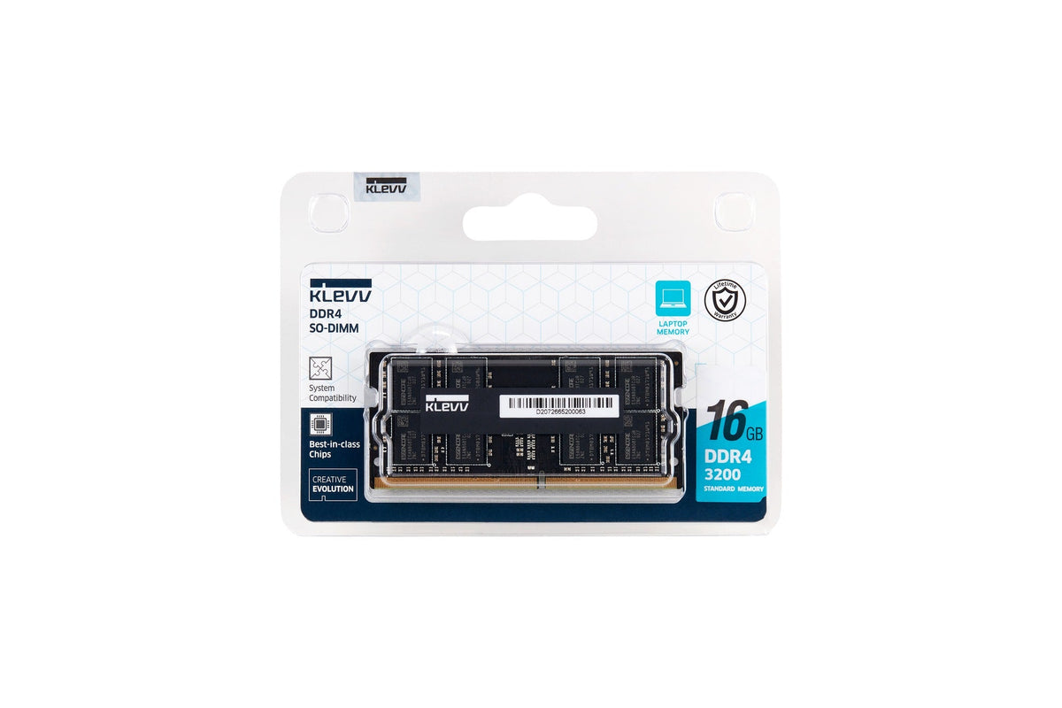 Klevv 16 GB DDR4 RAM SO-DIMM PC3200 CL22 TRAY (KD4AGSA80-32N2200)