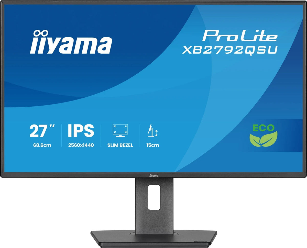Iiyama ProLite XB2792QSU-B1 LED Monitor 27", QHD, IPS, HDMI, DP, USB Hub, 120Hz