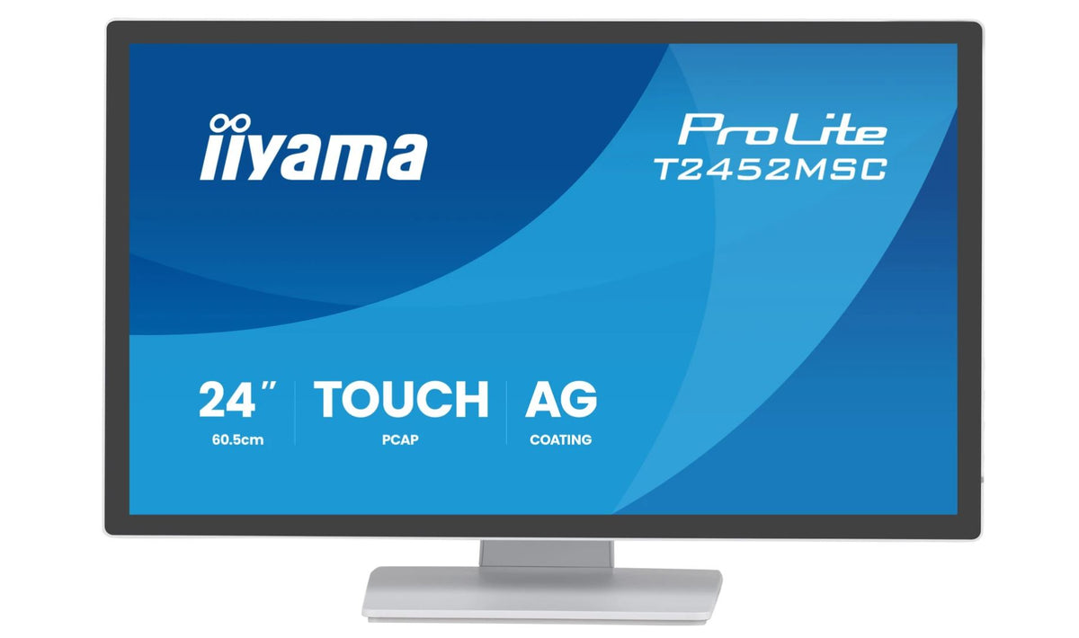 IIYAMA T2452MSC-W2AG 24" Full HD LED Touchscreen Monitor 1920 x 1080 White