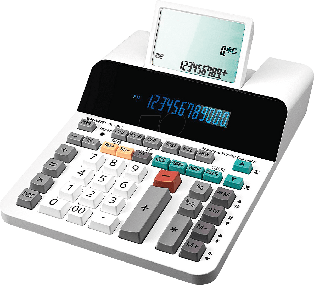Sharp EL-1901 Desktop Calculator White SH-EL1901