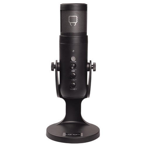 Venom Microphone VS2868 Black USB Wired Compatible with PC and Mac