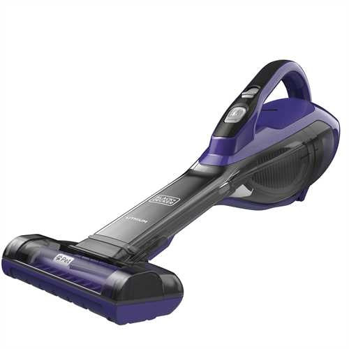Black & Decker DVA325JP07 Cordless Hand Vacuum Cleaner Violet 0.5 L 10.8V