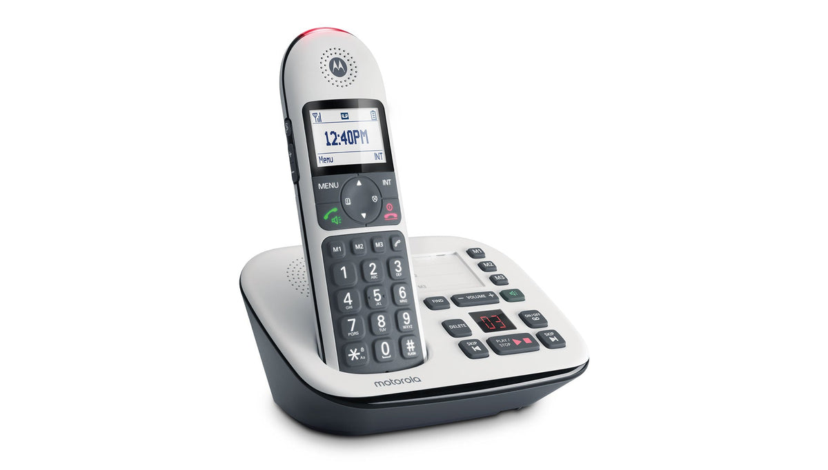 Motorola CD5011 DECT Phone with Answering Machine White 107CD5011