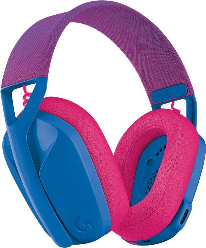 Logitech G G435 Gaming Headset - Blue - Pink - Binaural - Mute - Volume Control - (981-001062)