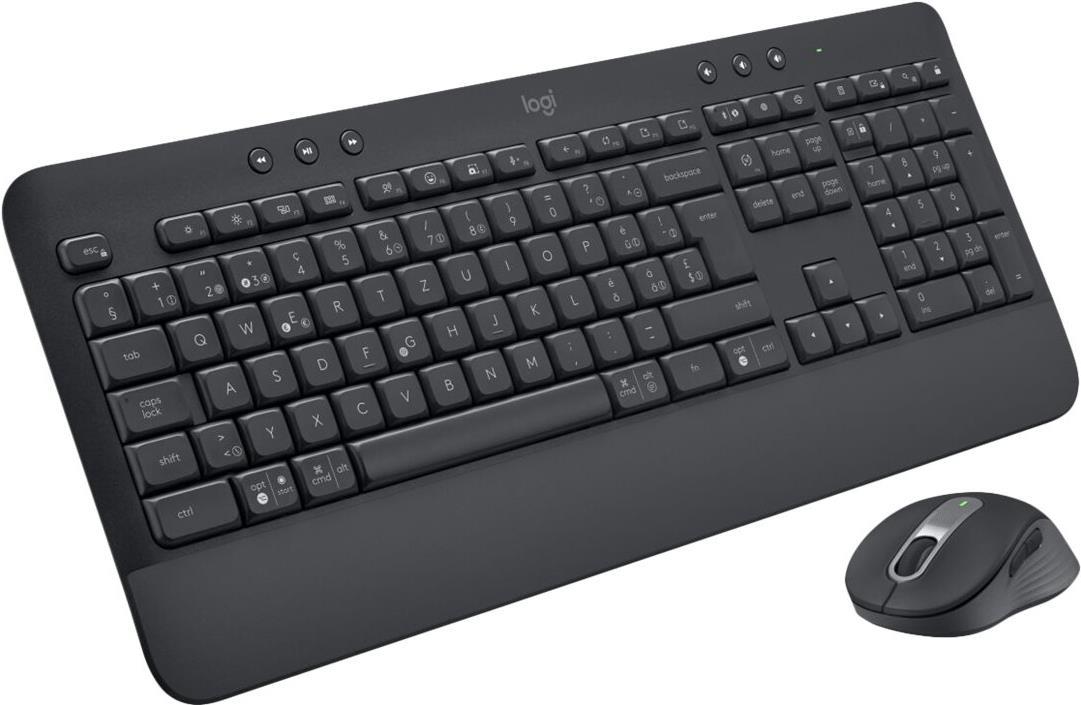 Logitech Signature MK650 for Business - Wireless Keyboard and Mouse Set - AZERTY - Graphite