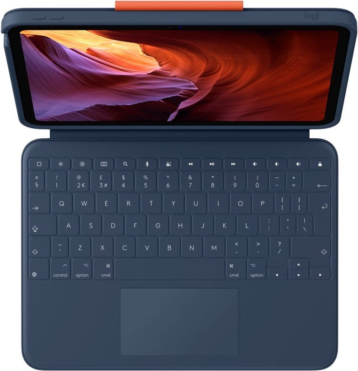 Logitech Rugged Combo 4 Touch Keyboard and Folio Case with Trackpad for Apple 10.9-inch iPad (10th Gen) 920-011188