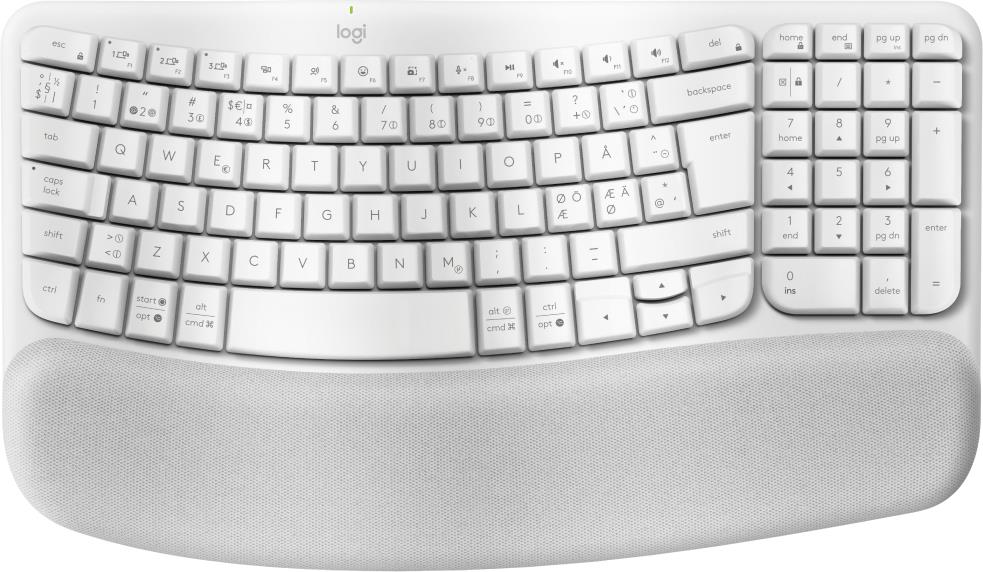 Logitech Wave Keys - Keyboard - Wireless - Bluetooth LE - QWERTY - Off-White - Model 920-012299