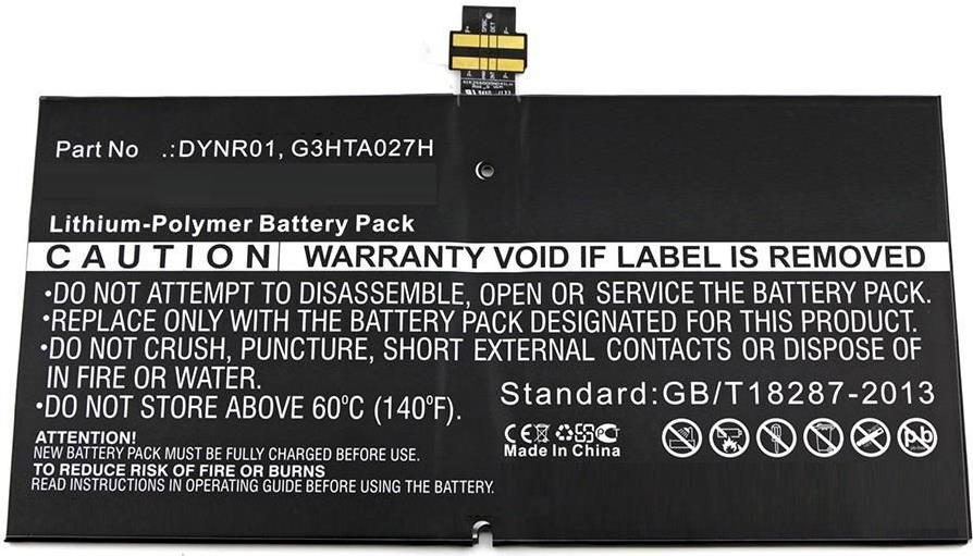 CoreParts Battery 37.24Wh Li-Pol 7.6V 4900mAh for Microsoft Tablet 1724, Surface 4 MBXTAB-BA073