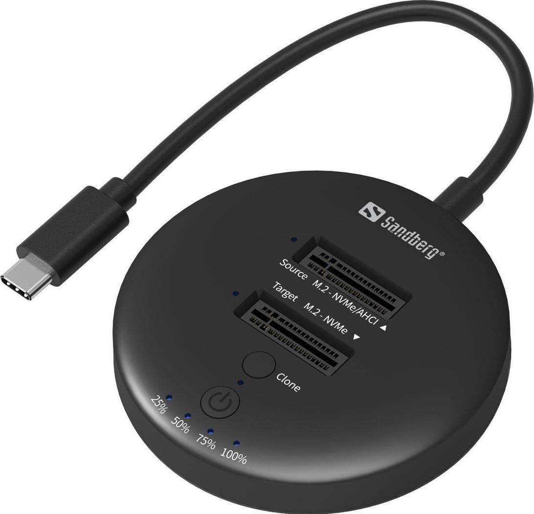 Sandberg SSD Docking Station 2 Slots M.2 NVMe USB-C 3.2 Gen 2 136-72