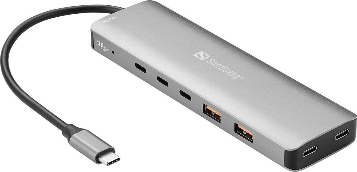 Sandberg USB-C to 5 x USB-C + 2 x Docking Station - 136-79