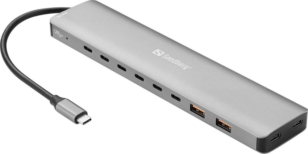 Sandberg USB-C to 8 x USB-C + 2xUSB-A Docking Station 136-80