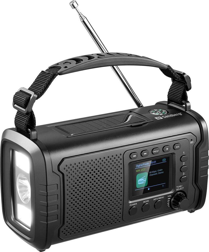 Sandberg Survivor DAB+ Radio All-in-1 20000 mAh Powerbank Black