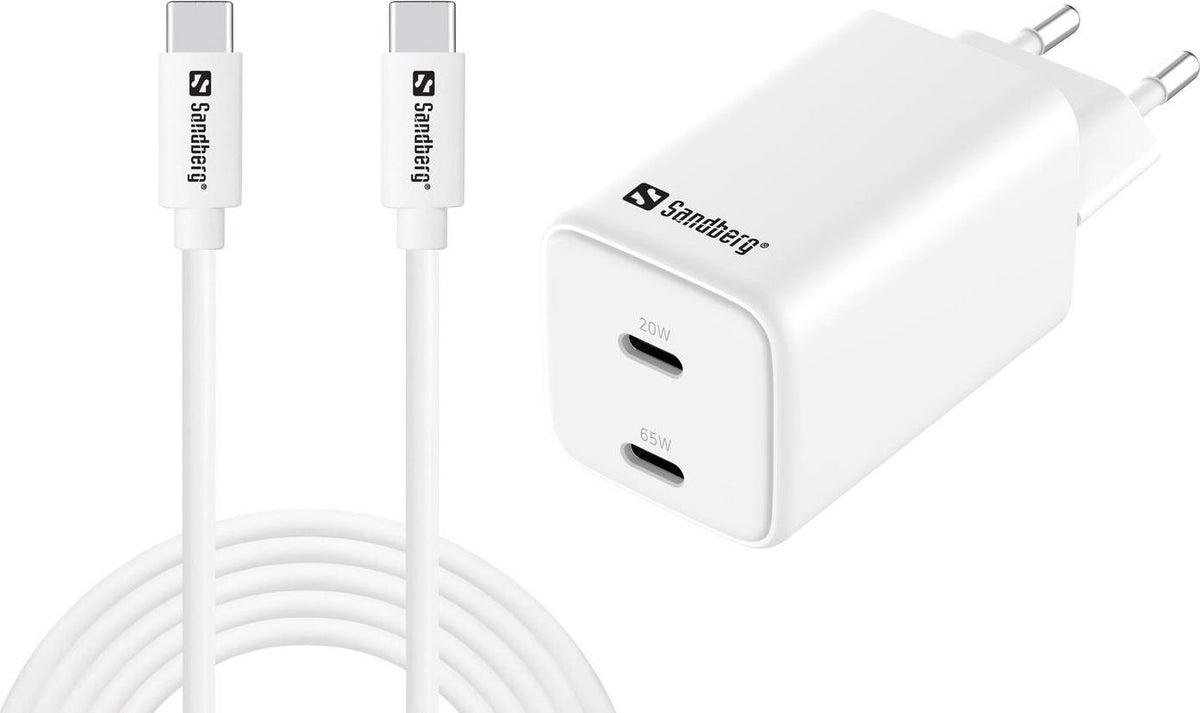 Sandberg AC Charger USB-C PD65W EU 3 M, 441-76