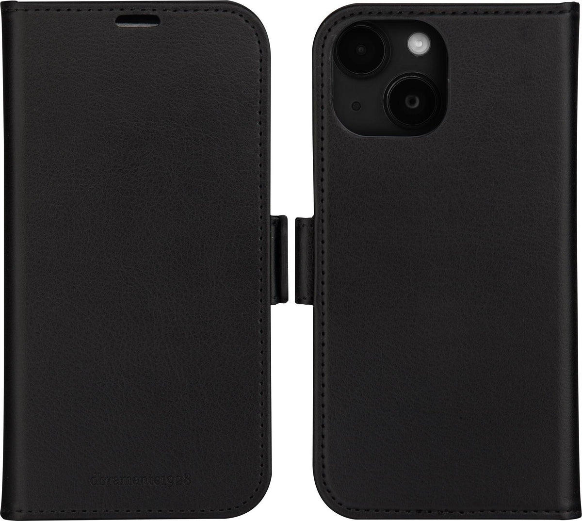 dbramante1928 Stockholm Flip Case for Apple iPhone 13,14, 15, 16e, 17e - Black (ST61BL001824)