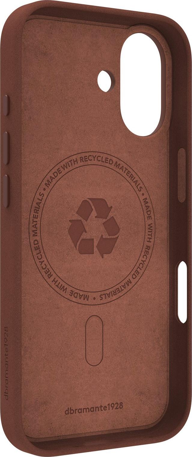 dbramante1928 Roskilde - Back Cover - MagSafe Compatible - Grained Leather - Dark Tan - for Apple iPhone 17 - RO63GT006636