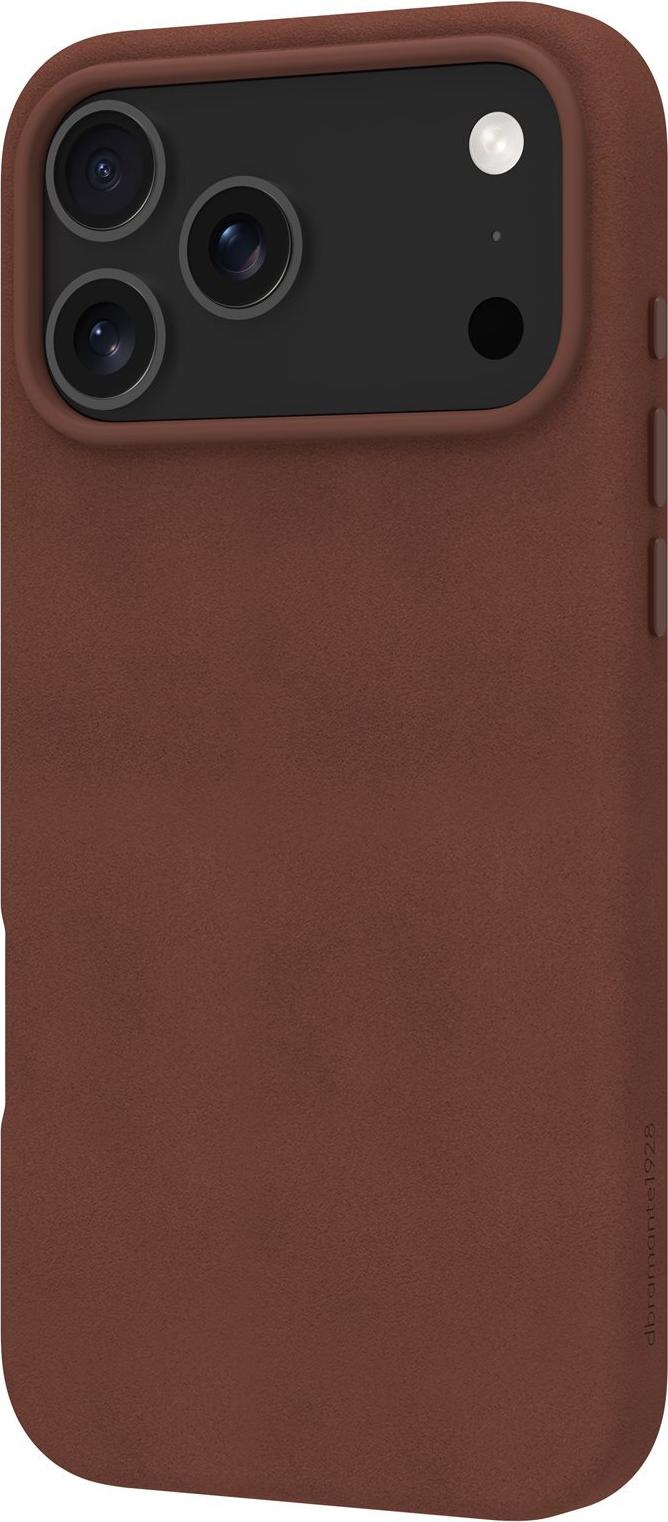 dbramante1928 Roskilde - Back Cover - MagSafe Compatible - Grained Leather - Dark Tan - for Apple iPhone 17 Pro Max - RO69GT006639