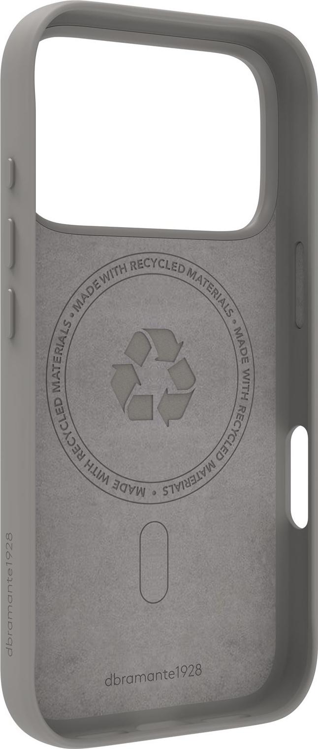 dbramante1928 Roskilde Kick - Back Cover for Mobile Phone - MagSafe Compatible - ICON - Riverstone - for Apple iPhone 17 Pro (ROK3ICGY6665)