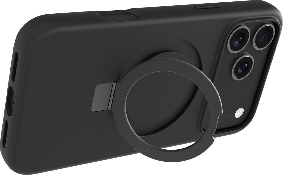 dbramante1928 Iceland Ultra - Back Cover for Mobile Phone - Durable - Stand - MagSafe Compatible - D3O, Plastic - Black - for Apple