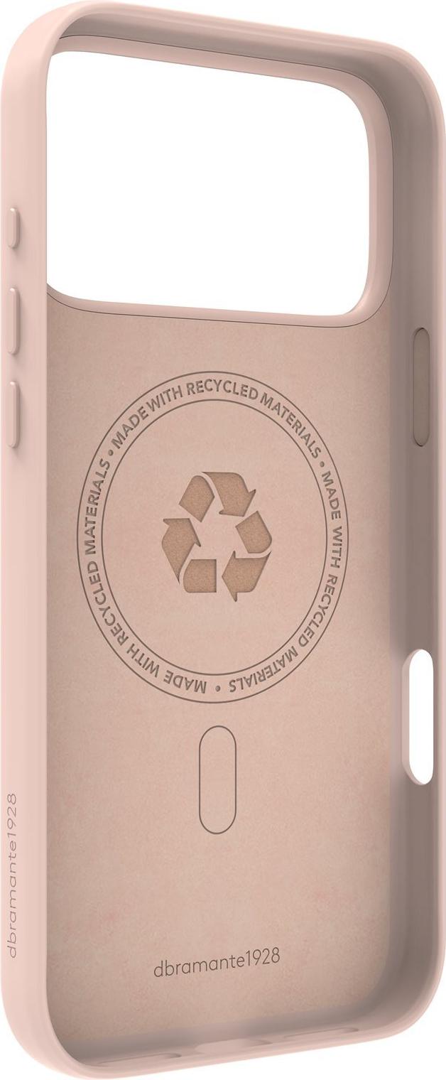 dbramante1928 Roskilde - Back Cover for Mobile Phone - Kick - MagSafe Compatible - ICON - Pink Sand - for Apple iPhone 17 Pro