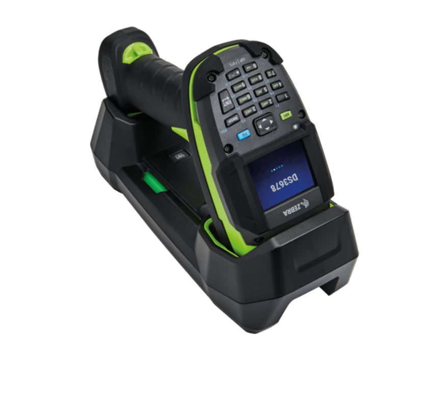 Zebra DS3678-SR Bluetooth 2D Barcode Scanner IP67 USB Kit Black Green