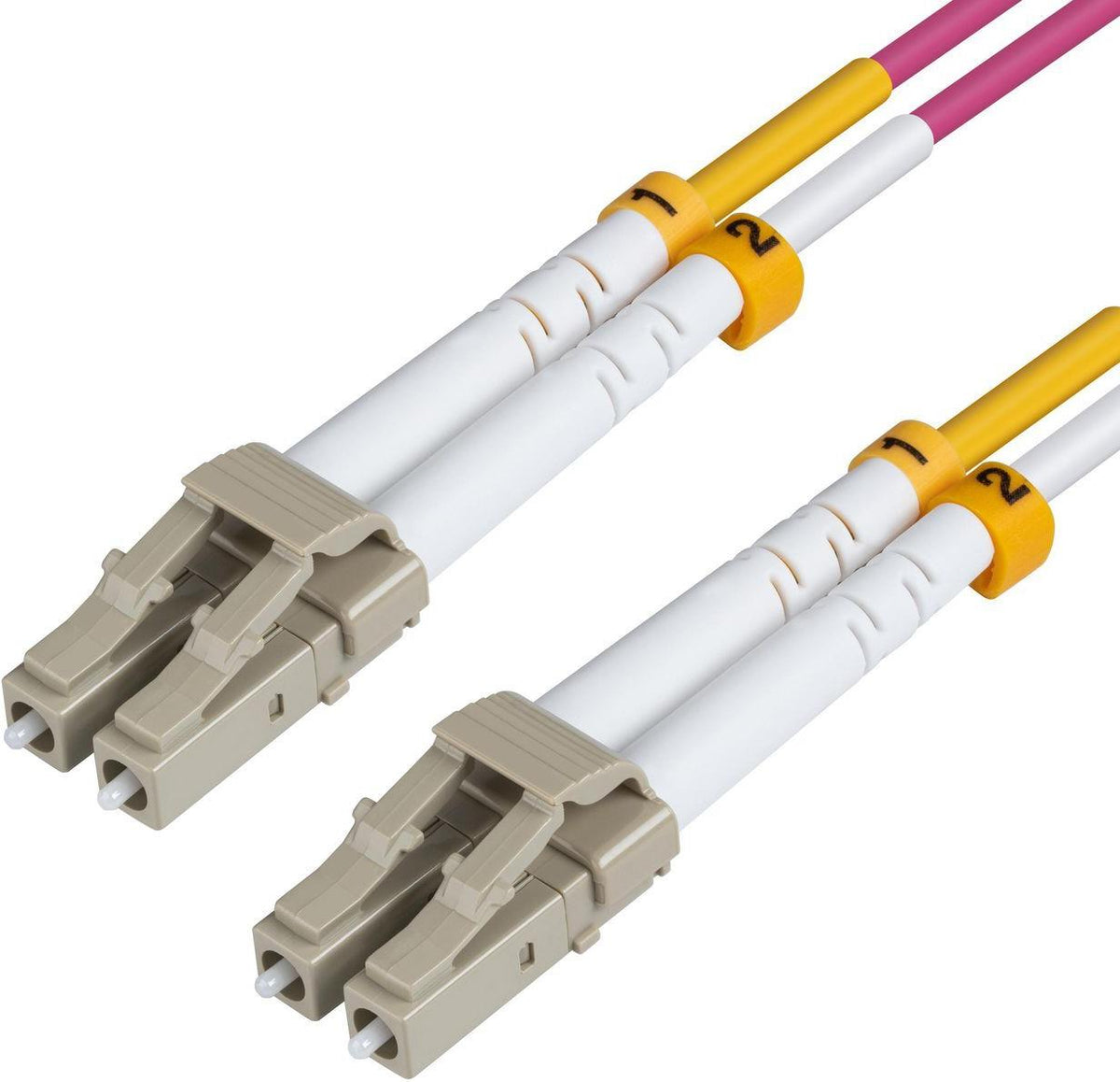 MicroConnect LC/UPC-LC/UPC 2.5 m OM4 Fiber Cable - FIB440402.5P