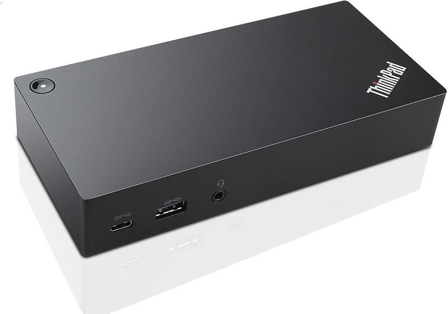 Lenovo ThinkPad USB-C Dock - Docking Station - USB-C - VGA, 2 x DP - 1GbE - 90 Watt - South Africa (40A90090SA)