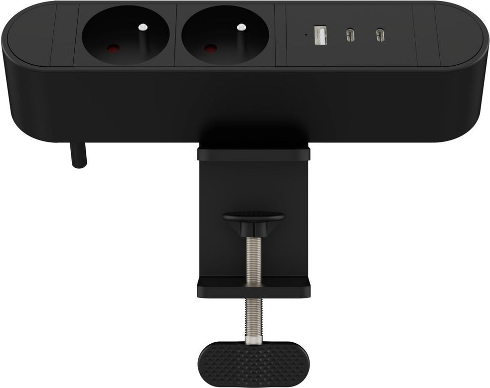 MicroConnect Multi Desktop Power Socket 2 Ways French 1 x USB-A - MC-MDPS-FR2-30W