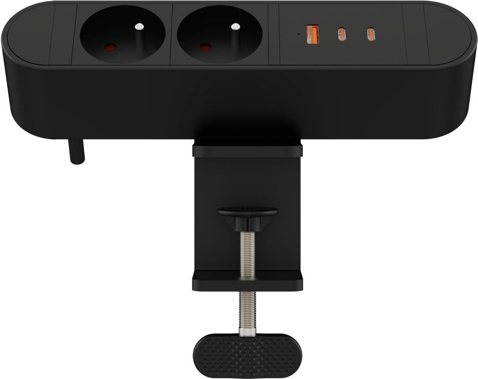 MicroConnect Multi Desktop Power Socket 2 Ways French with 1 x USB-A (MC-MDPS-FR2-67W)