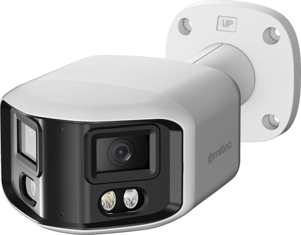 Ernitec Deimos Ultra 8MP Bullet Camera 180° Lens IR/White Light PoE IP66 0070-08130