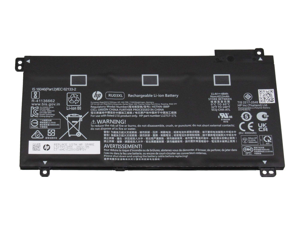 HP 3-Cell 48Wh Lithium-Ion Battery (RU03XL)