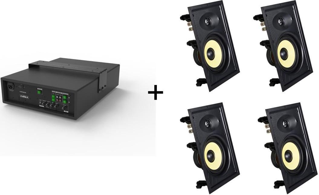 VivoLink Audiopack Subwoofer + 4 x Pro (AUDIOPACK-IW4) | Car Hi-Fi Accessories