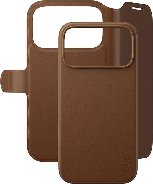 PanzerGlass CARE 2-in-1 Wallet Case for iPhone 17 Pro Max - Brown - MagSafe - CR20458