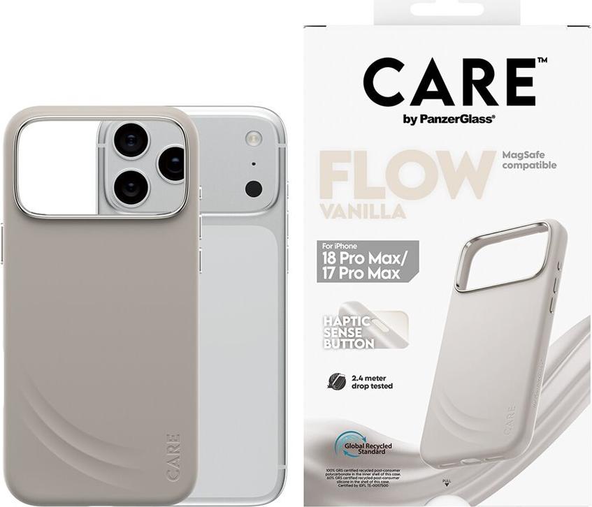 PanzerGlass CARE Flow Case for iPhone 17 Pro Max - Vanilla - MagSafe - CR12457